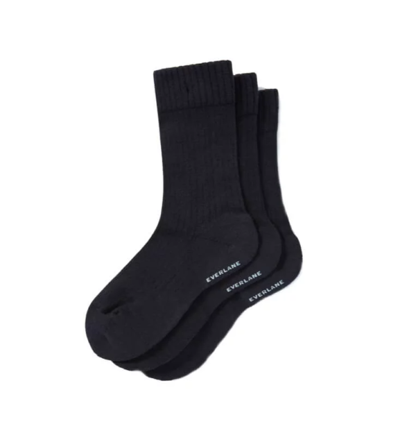 The Organic Cotton Ribbed Crew Sock 3-Pack