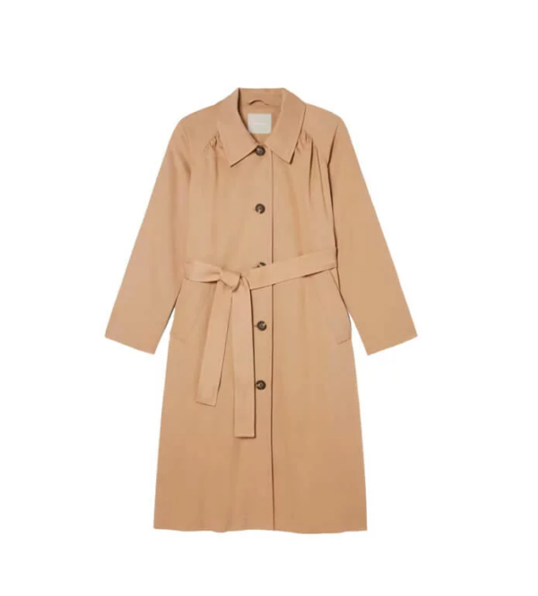 The Gathered Drape Trench
