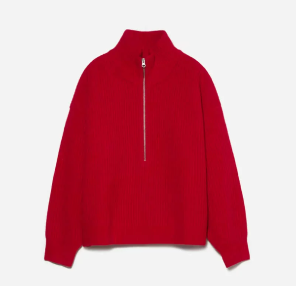 The Felted Merino Half-Zip Sweater